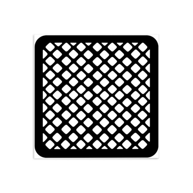 Dicke Schablone cm 12X12 - Candy Christmas Waffelmuster