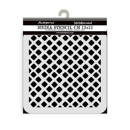 Dicke Schablone cm 12X12 - Candy Christmas Waffelmuster
