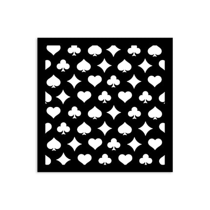 Dicke Schablone cm 12X12 - Alice zu Weihnachten Spielkarten
