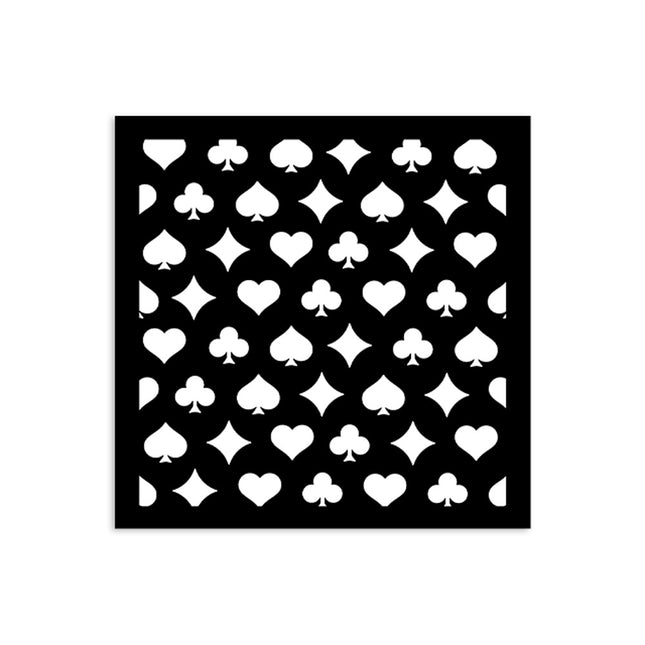 Dicke Schablone cm 12X12 - Alice zu Weihnachten Spielkarten