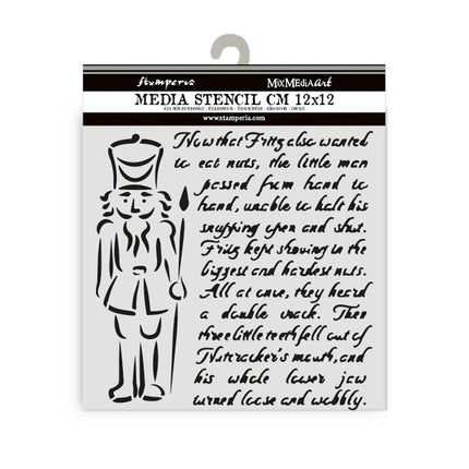 Dicke Schablone cm 12X12 - Alice zu Weihnachten Soldaten