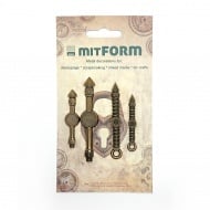 Mitform Uhr 1 Metallverzierungen