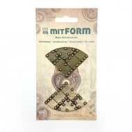 Mitform Ecken 10 Metallverzierungen