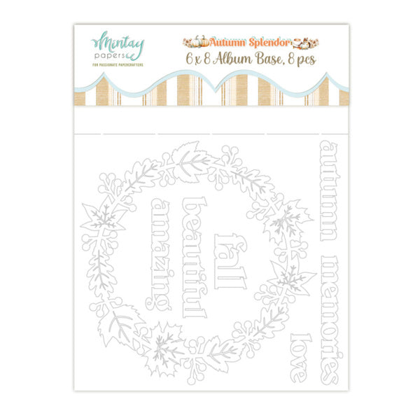 6 X 8 CHIPBOARD-ALBUM - HERBSTPRACHT