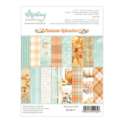 6 X 8 ZUSATZ-PAPIERBLOCK - HERBSTPRACHT