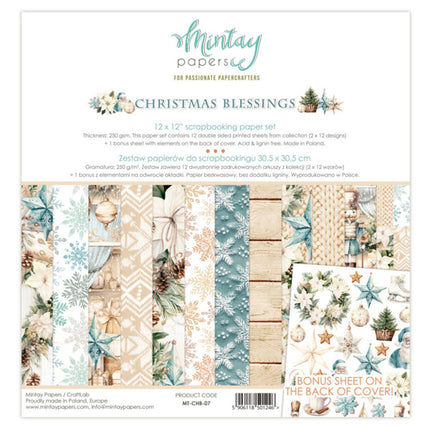 12 X 12 PAPIERSET - WEIHNACHTSSEGEN