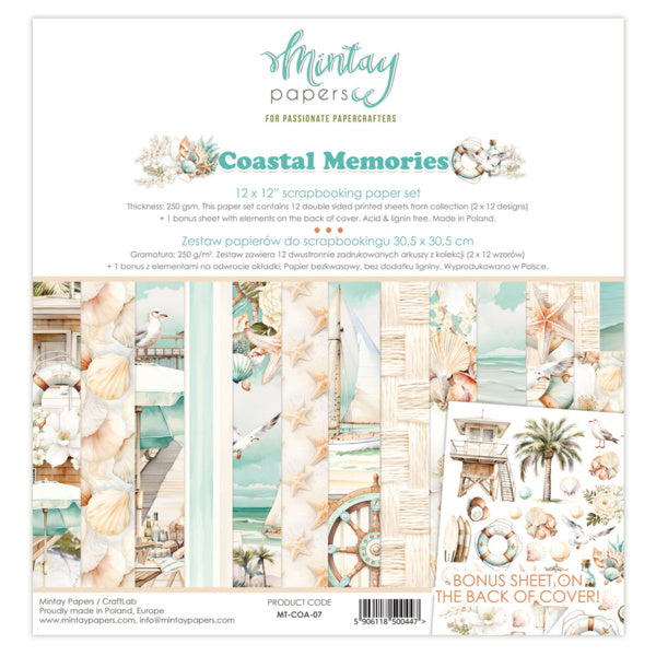 Mintay-Papiere - Coastal Memories - Paper Pad (12"x12")