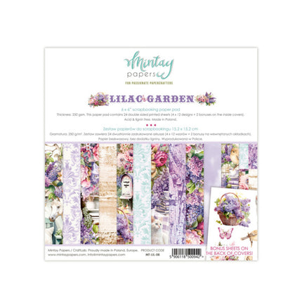 Mintay Papiere - Lilac Garden - Papierblock (6"x6")