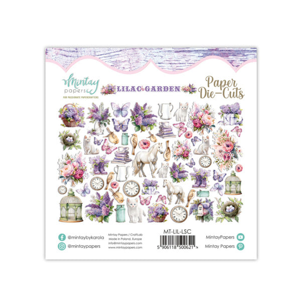 Mintay papers - Lilac Garden - Papier-Stanzteile (60pcs)