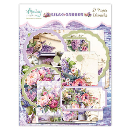 Mintay Papiere - Lilac Garden - Papierelemente (27 Stück)
