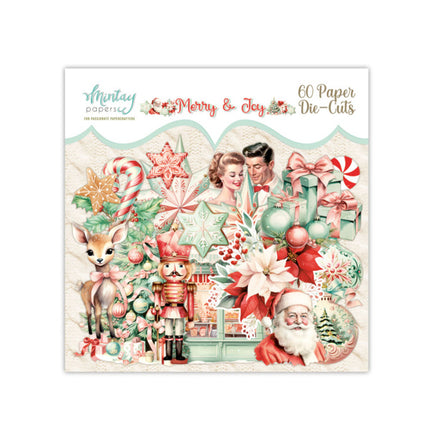 PAPIER-STANZTEILE - MERRY & JOY, 60 STK.