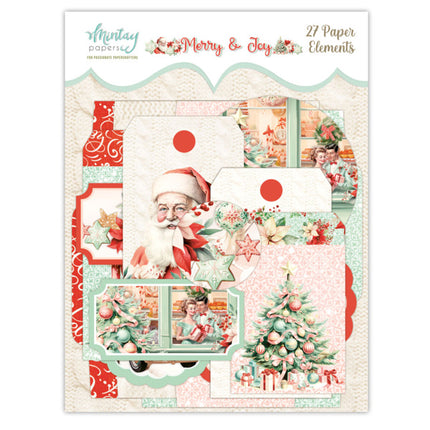 PAPIERELEMENTE - MERRY & JOY, 27 STK.