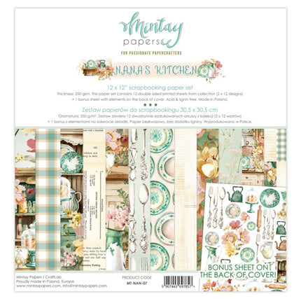12 x 12 PAPIERSET - NANA'S KITCHEN