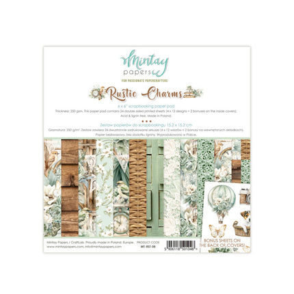 Mintay Papiere - Rustic Charms - Papierblock (6"x6")