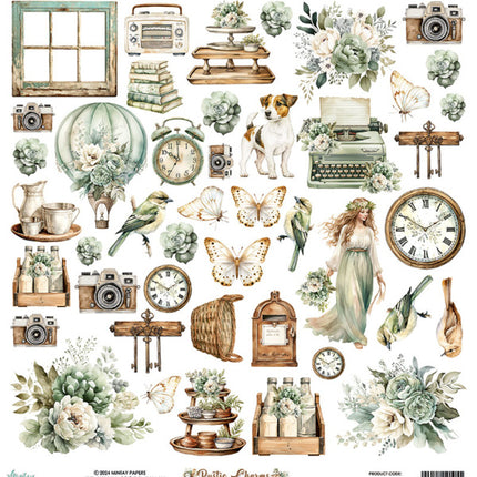 Mintay Papiere - Rustic Charms - Elemente Papier (12"x12")
