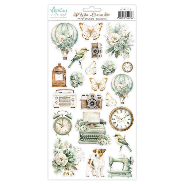 Mintay Papiere - Rustic Charms - Papieraufkleber - Elemente (6"x12")