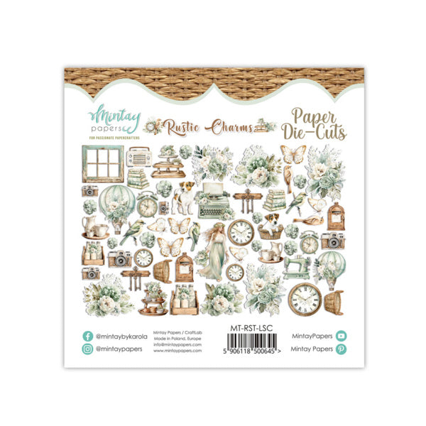 Mintay Papiere - Rustic Charms - Papier-Stanzteile (60 Stück)