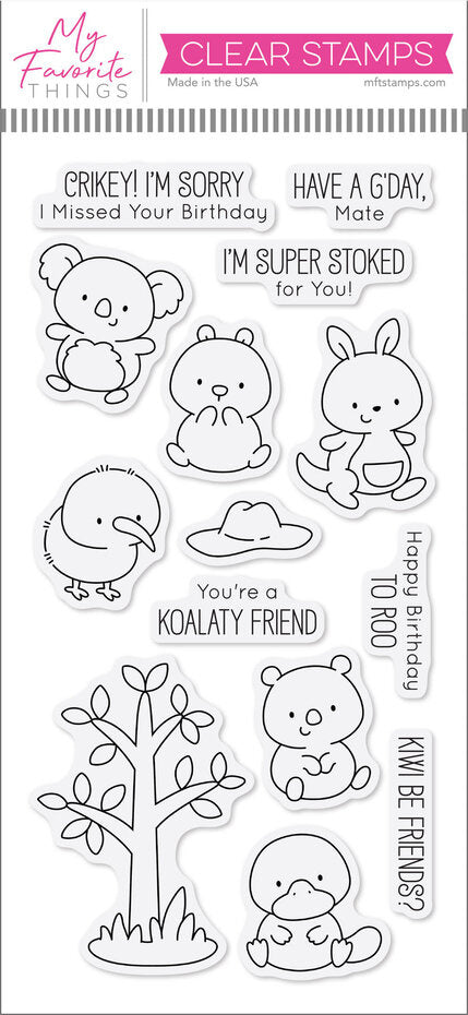 My Favorite Things Kiwi Critters Klare Stempel