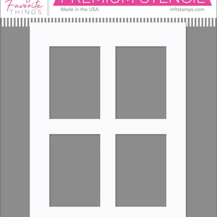 My Favorite Things Durchs Fenster Schablone