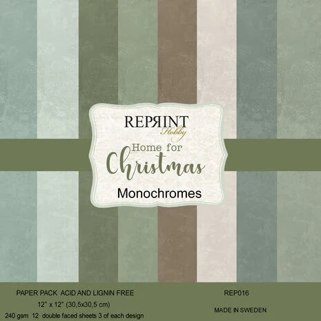 Home For Christmas Cardstock 12x12 Inch (REP016)