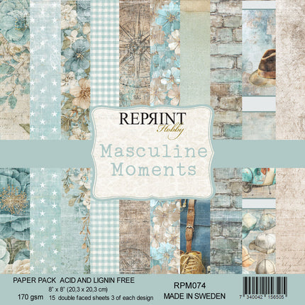 Masculine Moments 8x8 Zoll Papierpack (RPM074)