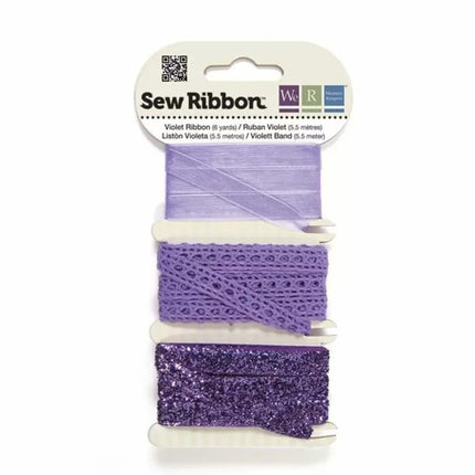 We R Memory Keepers • Sew Ribbon Bandset 5,5m Violett