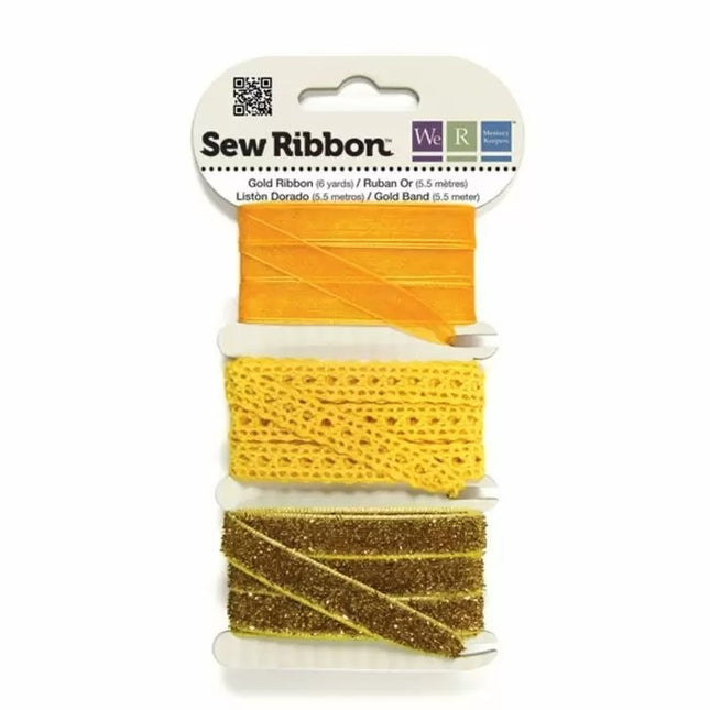 We R Memory Keepers • Sew Ribbon Bandset 5,5m Gold
