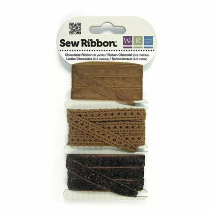 We R Memory Keepers • Sew Ribbon Bandset 5,5m Schokolade