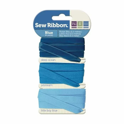 We R Memory Keepers • Sew Ribbon Bandset 5,5m Blau