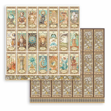 Beidseitig bedrucktes Scrapbook-Papier - Fortune Anhänger