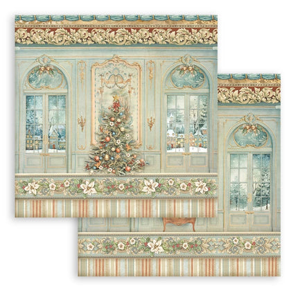 Beidseitig bedrucktes Scrapbook-Papier - Der Nussknacker Weihnachtsbaum