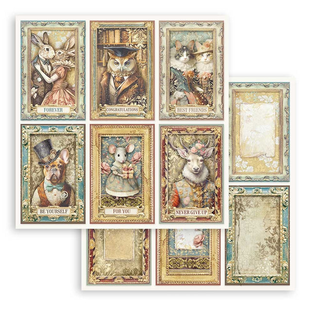 Beidseitig bedrucktes Scrapbook-Papier - Alterego 6 Karten