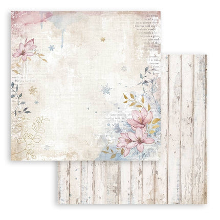 Beidseitig bedrucktes Scrapbook-Papier - Create Happiness Dewdrops Blütenecke
