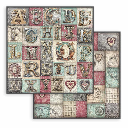 Beidseitiges Scrapbook-Papier - Master of Magic Alphabet