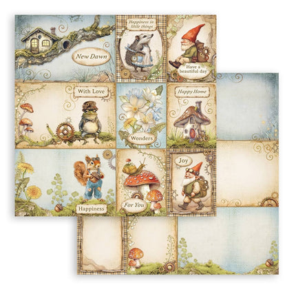 Beidseitig bedrucktes Scrapbook-Papier - Hidden Grove Karten