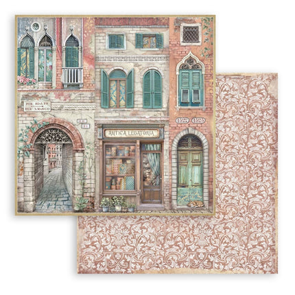 Beidseitiges Scrapbook-Papier - Venice City of Art Antica Legatoria