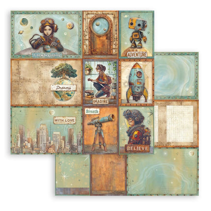 Scrapbooking doppelseitiges Blatt - A new Beginning gemischte Karten