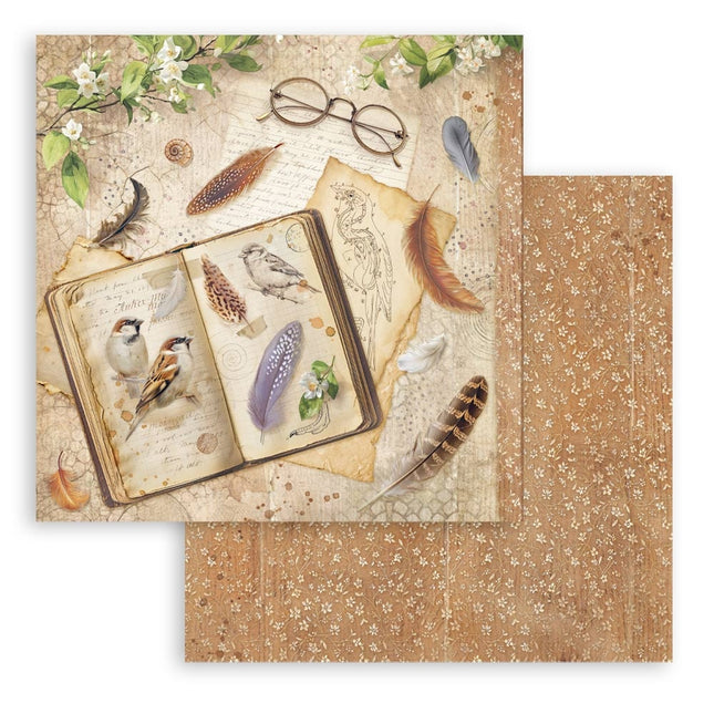 Bedrucktes doppelseitiges Scrapbooking-Papier für Kunst und Handwerk - All Around Buch