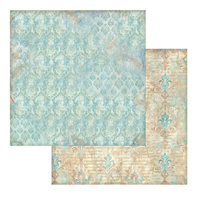 Bedrucktes doppelseitiges Scrapbooking-Papier für Kunst und Handwerk - Symphony Tapetendekor