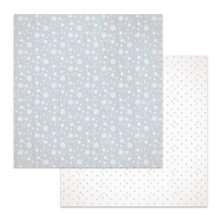 Beidseitiges Papier Struktur Schneeflocken