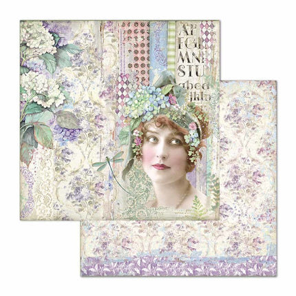 Beidseitiges Papier Dame