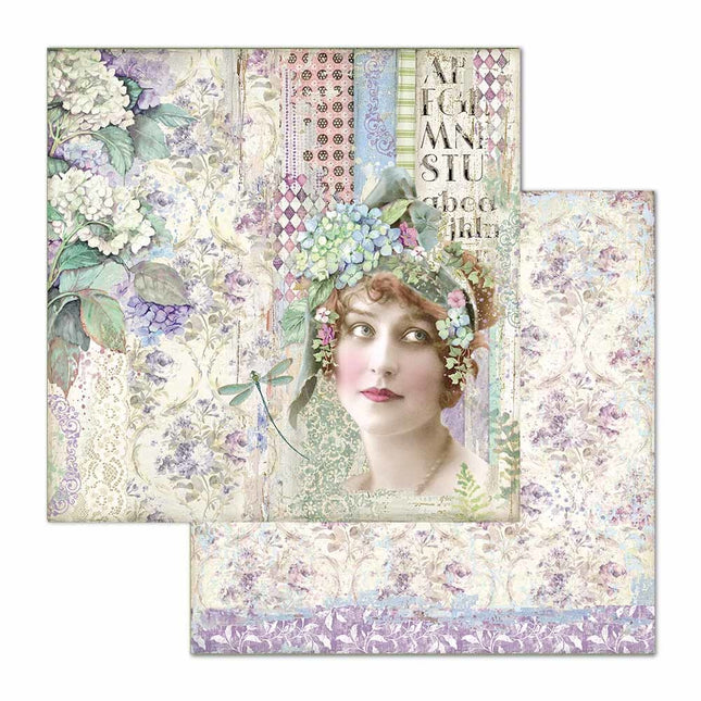 Beidseitiges Papier Dame