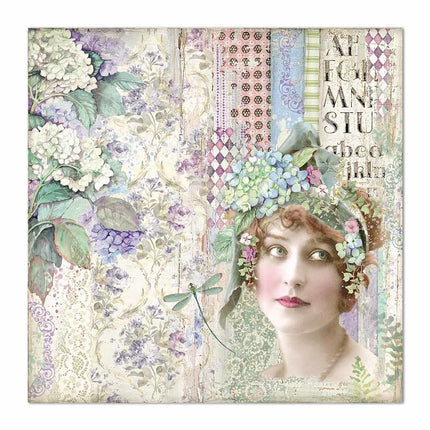 Beidseitiges Papier Dame