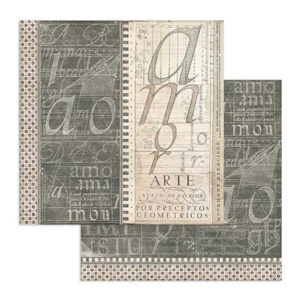 Beidseitiges Scrapbook-Papier Kalligrafie-Buch
