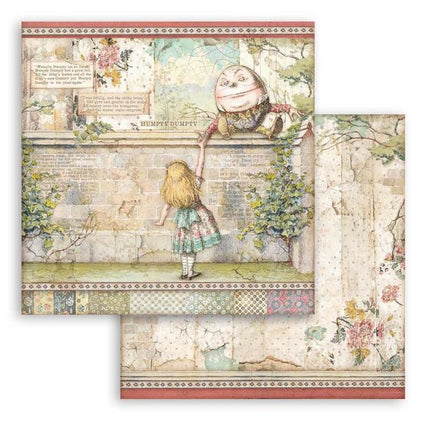 Beidseitig bedrucktes Scrapbook-Papier - Humpty Dumpty