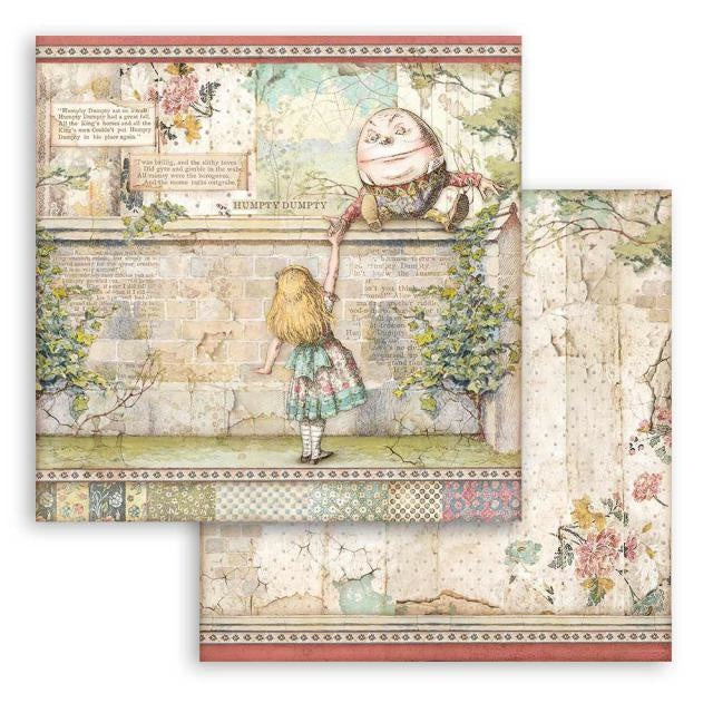 Beidseitig bedrucktes Scrapbook-Papier - Humpty Dumpty