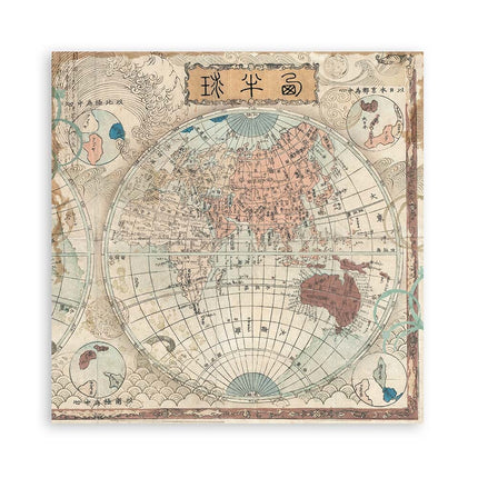Doppelseitiges Scrapbook-Papier - Sir Vagabond in Japan Samurai