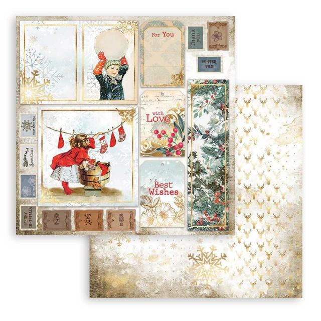Scrapbooking Double - Romantische Weihnachtskarten