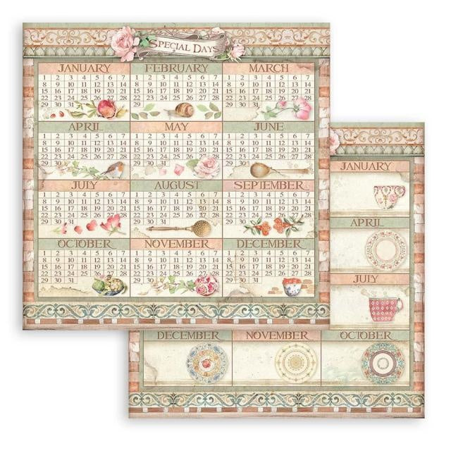 Beidseitiges Scrapbook-Papier - Casa Granada Kalender