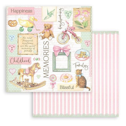 Beidseitiges Scrapbook-Papier - DayDream Bär und Accessoires